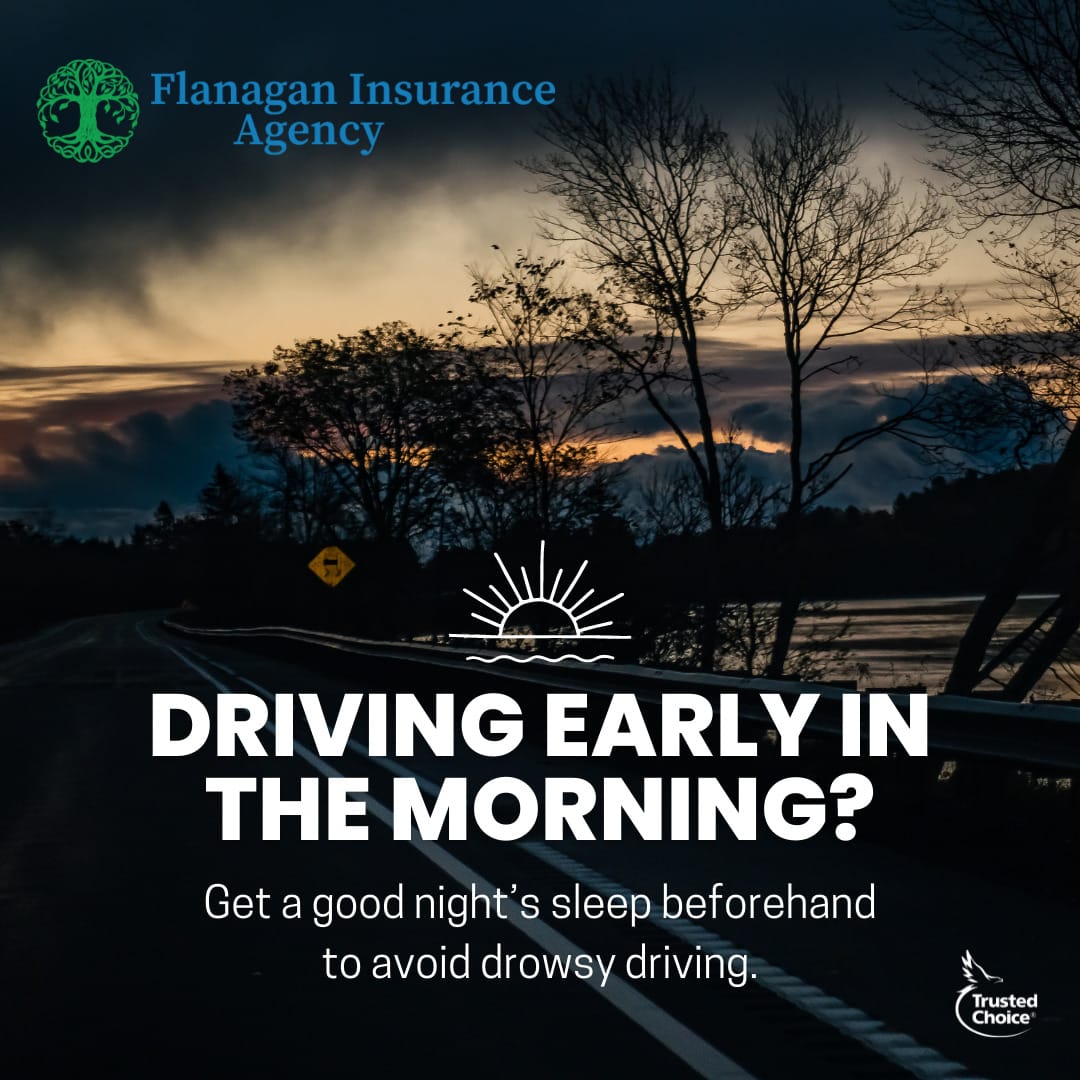 Remember to get a good nights sleep before getting behind the wheel.Contact us at 508-625-1275 or kflanagan1@farmersagent.comVisit our website at https://www.theflanaganagencyllc.com